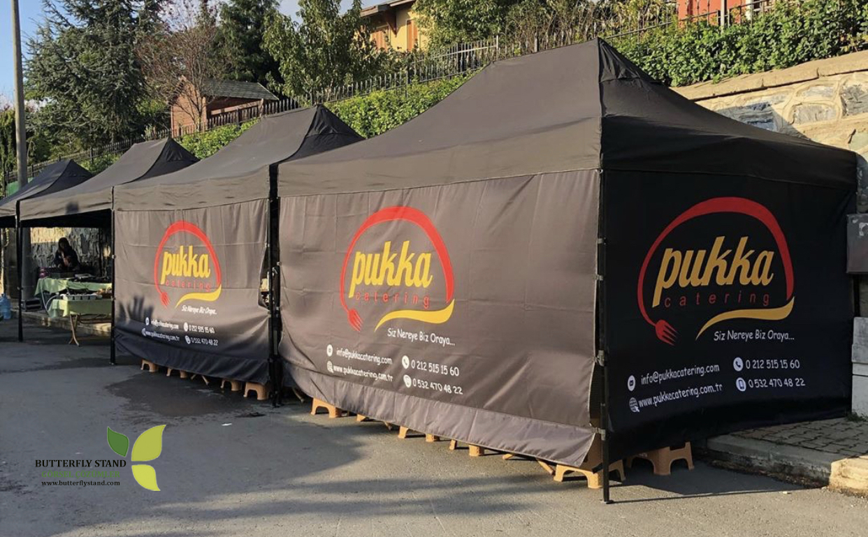 3x4,5 Gazebo Tente Baskılı
