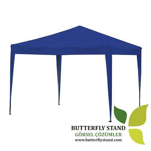 Kamelya Çardak Gazebo Tente Mavi Tavanlı 300x300