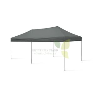 Gazebo Tente 3x6 Gri Tavanlı