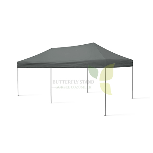Gazebo Tente 3x6 Gri Tavanlı