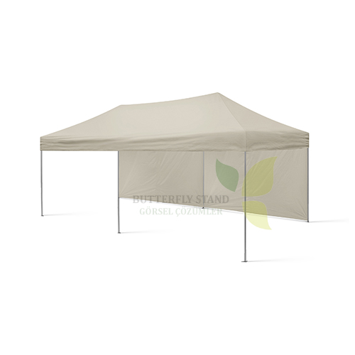 Gazebo Tente 3x6 Krem Tavanlı - Görsel 2