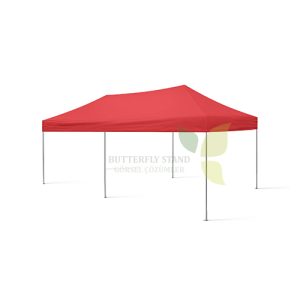 Gazebo Tente 3x6 Kırmızı Tavanlı