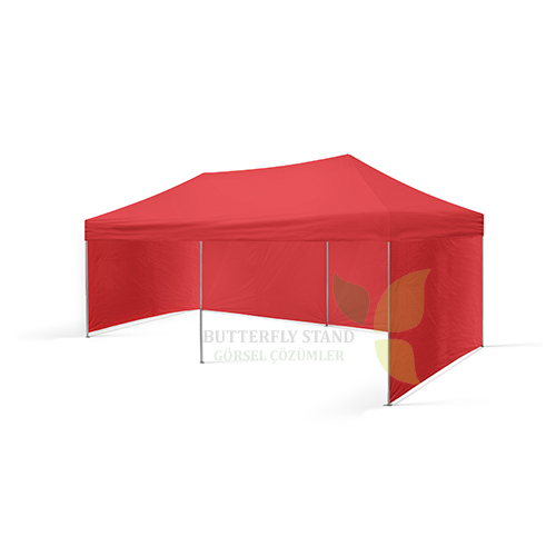 Gazebo Tente 3x6 Kırmızı Tavanlı - Görsel 3