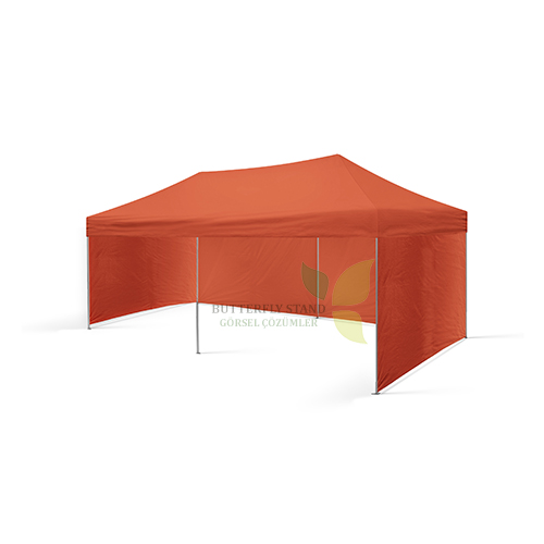Gazebo Tente 3x6 Portakal Renkli Tavanlı - Görsel 3