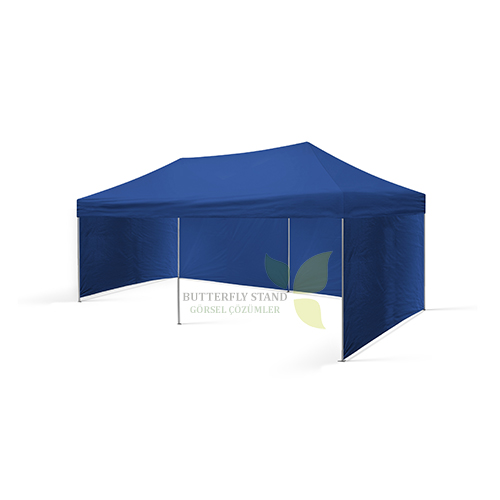 Gazebo Tente 3x6 Saks Mavi Tavanlı - Görsel 3