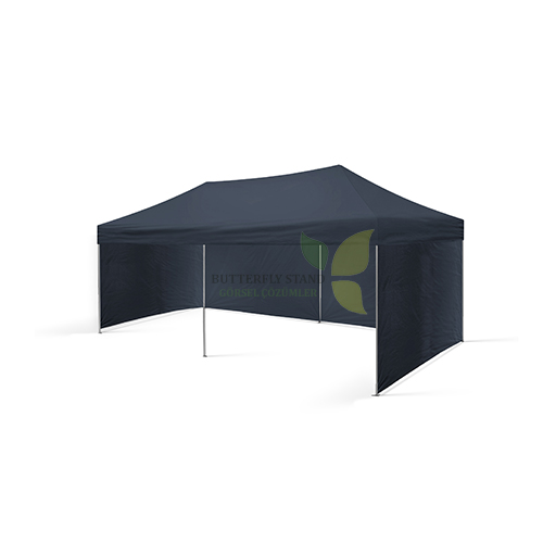 Gazebo Tente 3x6 Siyah Tavanlı - Görsel 3
