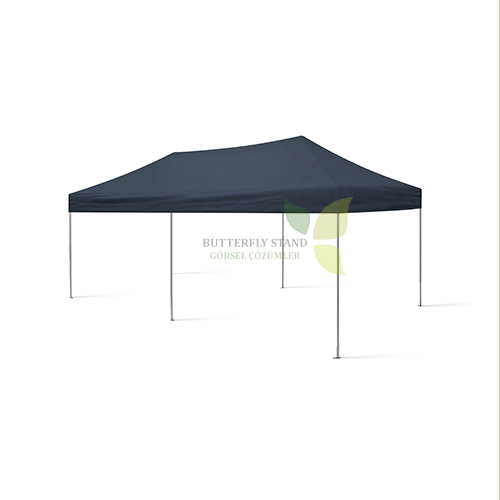 Gazebo Tente 3x6 Siyah Tavanlı