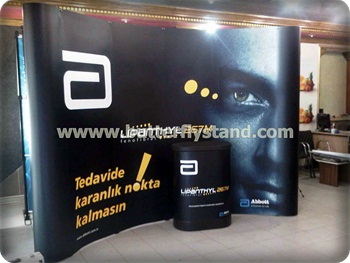 Pop Up Display Stand Oval 3×4 - Görsel 4