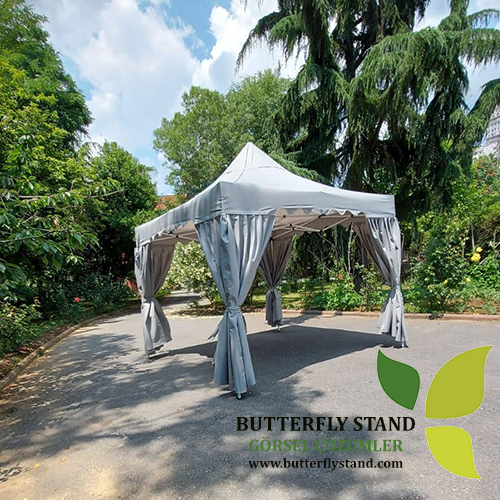 Gazebo Kamelya Garden 3x3 Açık Gri - Görsel 3