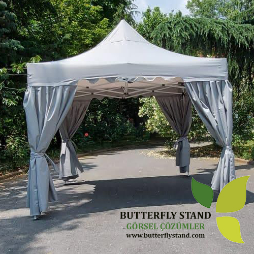 Gazebo Kamelya Garden 3x3 Açık Gri - Görsel 2