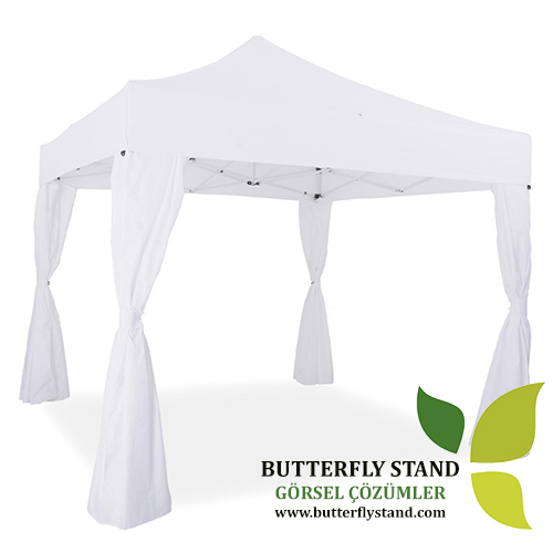 Gazebo Kamelya Garden 3x3 Beyaz - Görsel 4