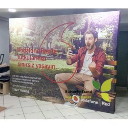 kumaş tekstil baskılı örümcek stand