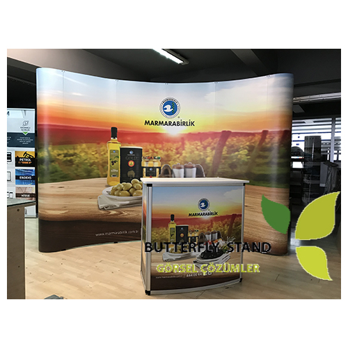 Pop Up Display Stand Oval 3×4 - Görsel 3
