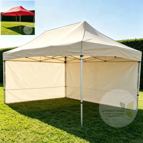 300×450 Katlanır Gazebo Tente Model 03 İki Duvarlı Çadır (Renk Seçenekli)