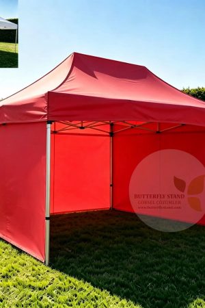 300x450 Katlanır Gazebo Tente Model 04 (Baskısız / Üç Tarafı Tam Kapalı)