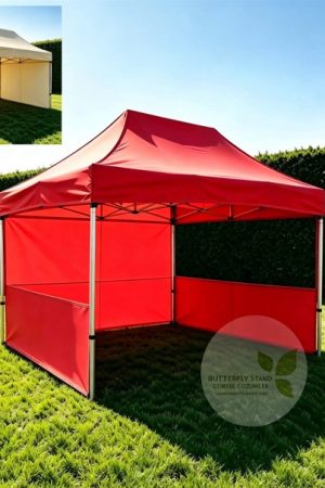 300x450 katlanir gazebo tente model 06 yarim yan duvarli akordiyon cadir renk secenekleri
