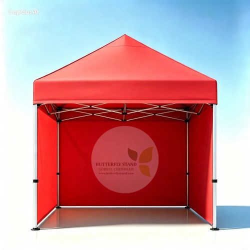 gazebo tente 3x3 3 tarafi kapali katlanir akordiyon cadir renk secenekleri model 03