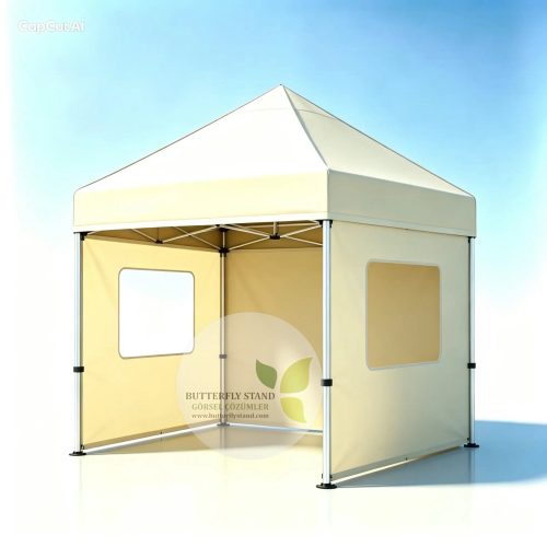 3x3 şeffaf pencereli katlanabilir gazebo tente model 04