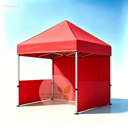 gazebo tente 3x3 yarim yan duvarli katlanir akordiyon cadir renk secenekleri model 05