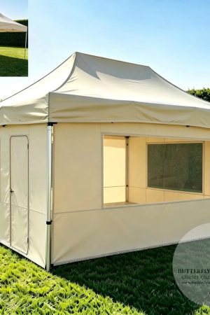 300x450 katlanir gazebo tente model 07 kapili pencereli akordiyon cadir renk secenekleri