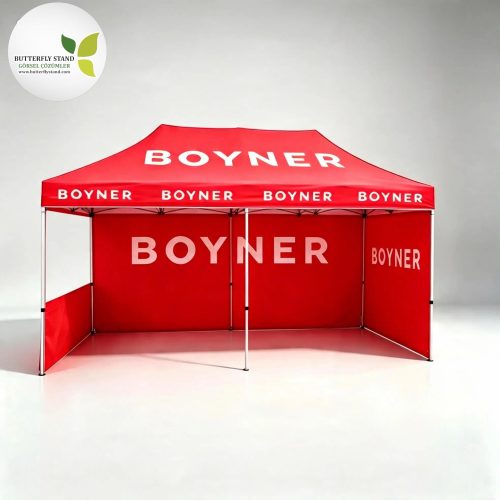 3x6 yarim ve tam duvar baskili katlanir gazebo tente model 05